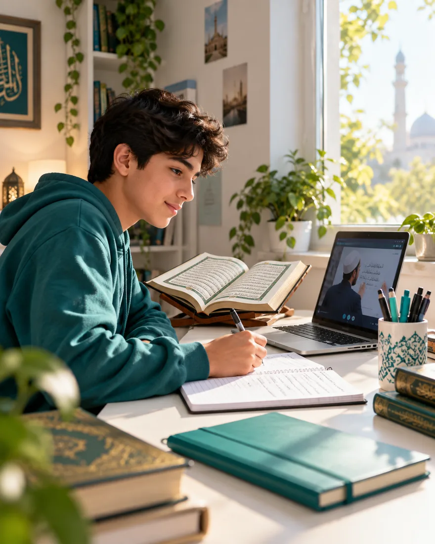 Study notes showing review and steady progress